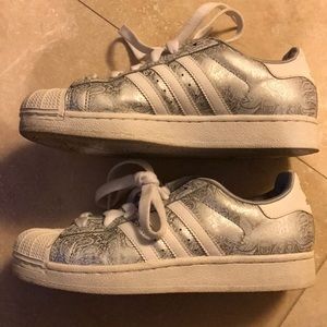 Adidas Paisley Painted Superstars